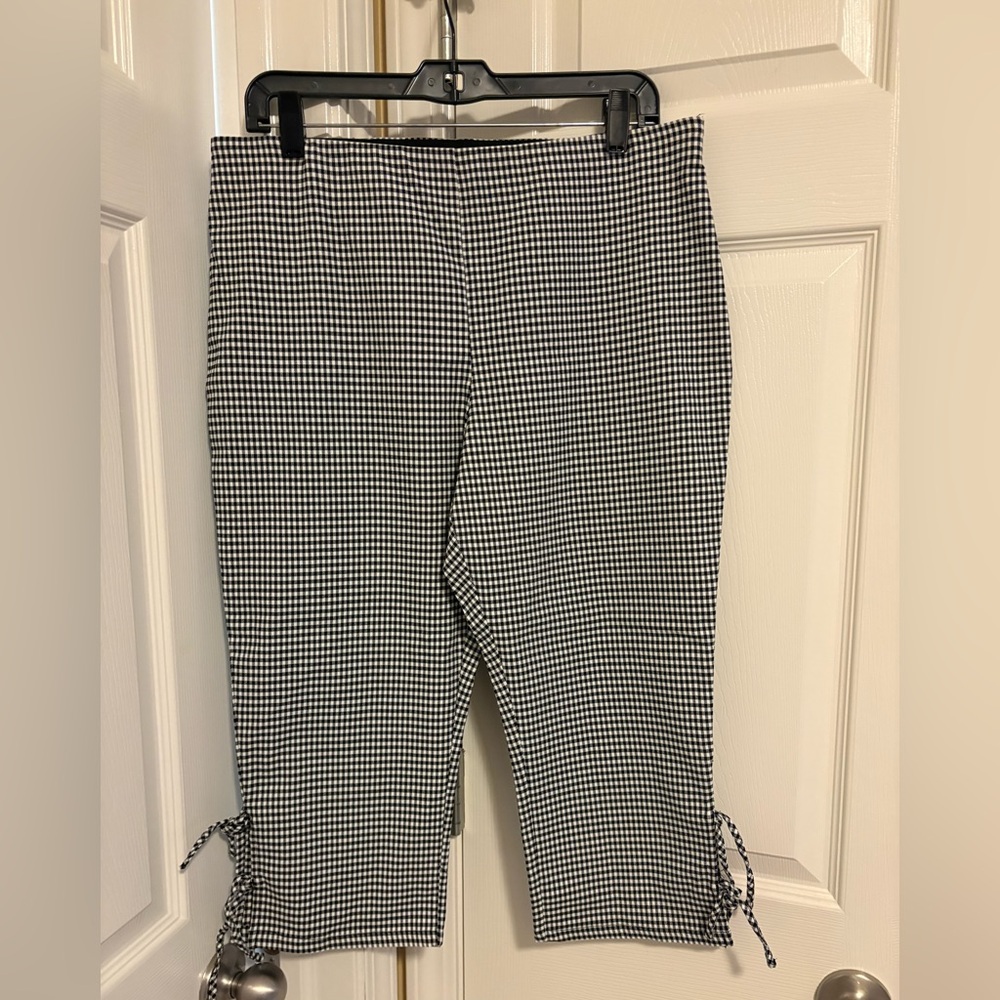 Wild Fable Black and White Gingham Pants